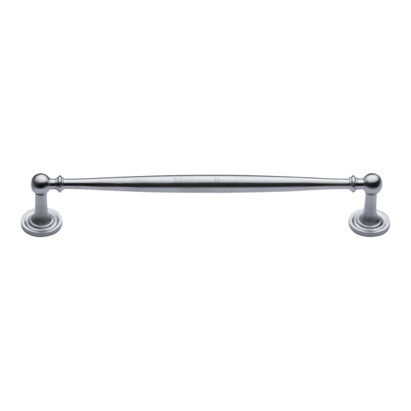 C2533 203-SC • 203 x 228 x 38mm • Satin Chrome • Heritage Brass Elegant Cabinet Pull Handle